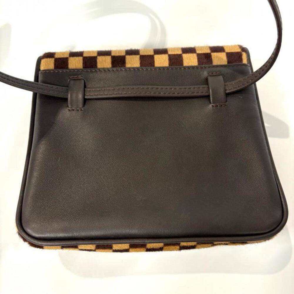 LOUIS VUITTON Authentic Brown Damier Leather Shoulder Bag - Picture 9 of 12